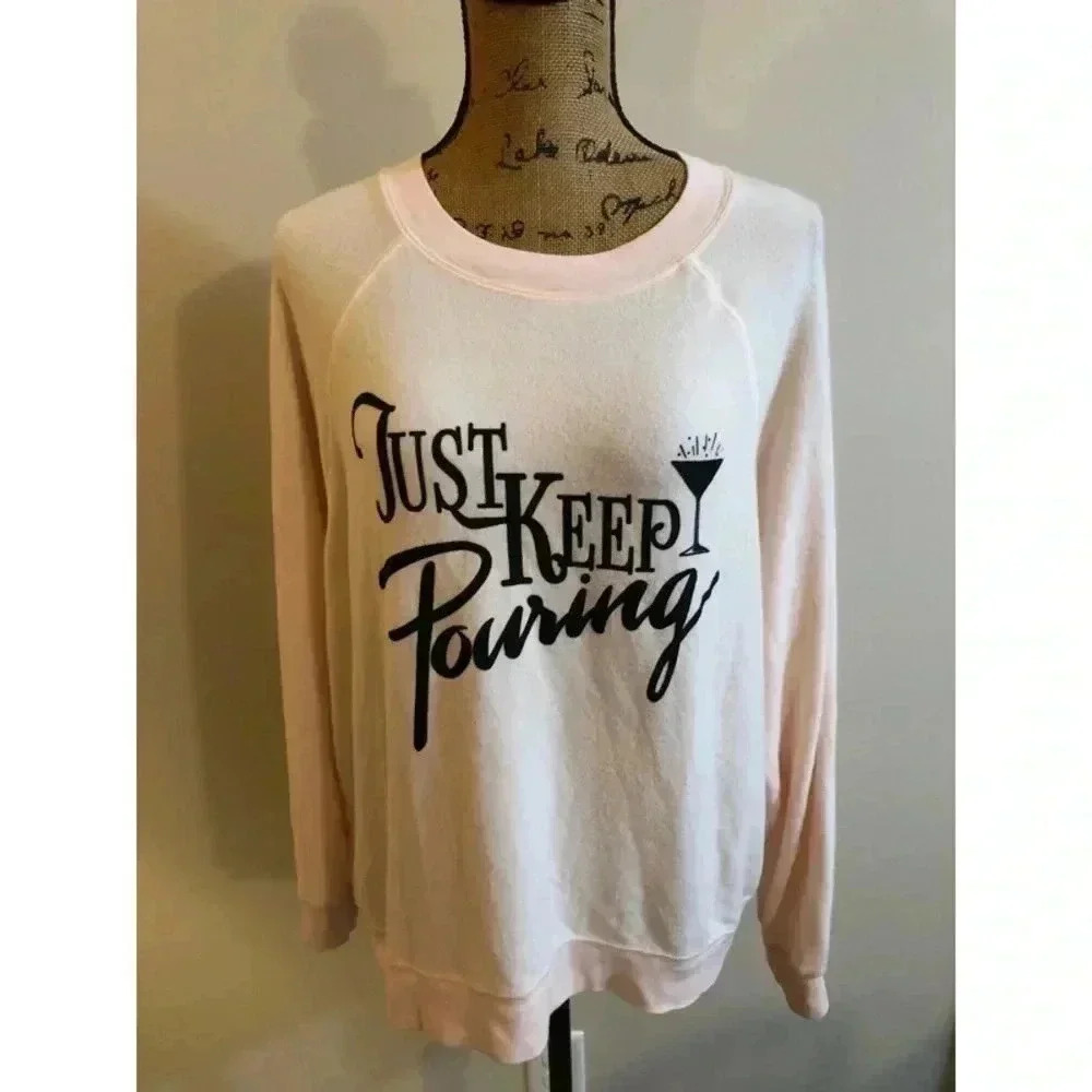 Wildfox NWT Just Keep Pouring Sweater